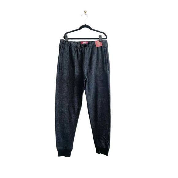 Cabin Fever Fleece Joggers Black Front Zippered Pockets Women's M NWT - Picture 1 of 10